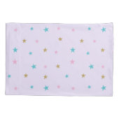 Rainbow Unicorn Magical Glitter Paars Kussensloop (Achterkant)