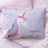 Rainbow Unicorn Magical Glitter Paars Kussensloop