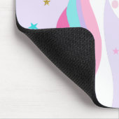 Rainbow Unicorn Magical Glitter Paars Muismat (Hoek)