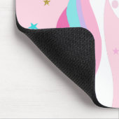 Rainbow Unicorn Magical Glitter Pink Muismat (Hoek)