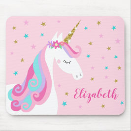 Rainbow Unicorn Magical Glitter Pink Muismat