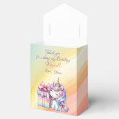 Rainbow Unicorn magische verjaardag Bedankdoosjes (Geopend)