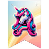 Rainbow Unicorn magische verjaardag Vlaggetjes (Derde vlag)
