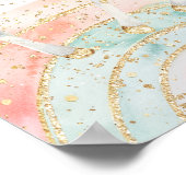 Rainbow Unicorn Meisje Verjaardag Welkom Poster (Hoek)