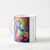 Rainbow Unicorn-Mok Koffiemok (Voorkant links)