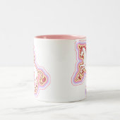 Rainbow Unicorn-Mok Tweekleurige Koffiemok (Center)