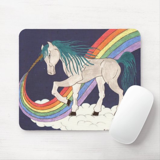 Rainbow Unicorn Mousepad Muismat (Met muis)