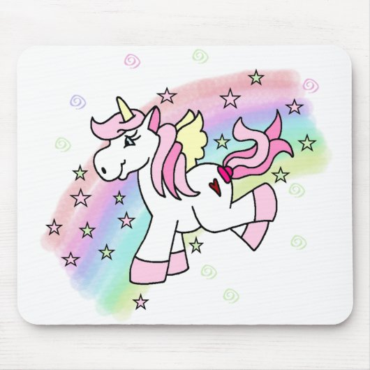 Rainbow Unicorn Muismat (Voorkant)