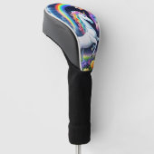 Rainbow Unicorn One Golfheadcover (Schuin)