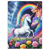 Rainbow Unicorn One Klembord (Achterkant)