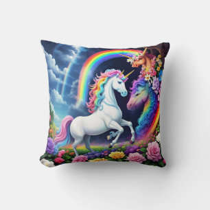 Rainbow Unicorn One Kussen