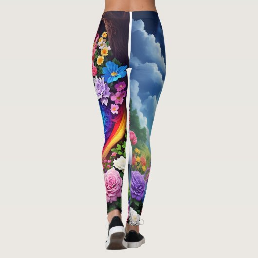 Rainbow Unicorn One Leggings (Achterkant)