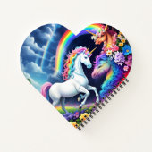 Rainbow Unicorn One Notitieboek (Achterkant)