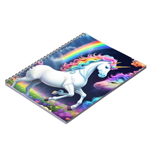 Rainbow Unicorn One Notitieboek (Linkerzijde)