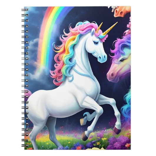 Rainbow Unicorn One Notitieboek (Voorkant)