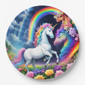 Rainbow Unicorn One Papieren Bordje (Voorkant)