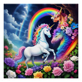 Rainbow Unicorn One Perfect Poster (Voorkant)
