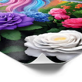 Rainbow Unicorn One Perfect Poster (Hoek)