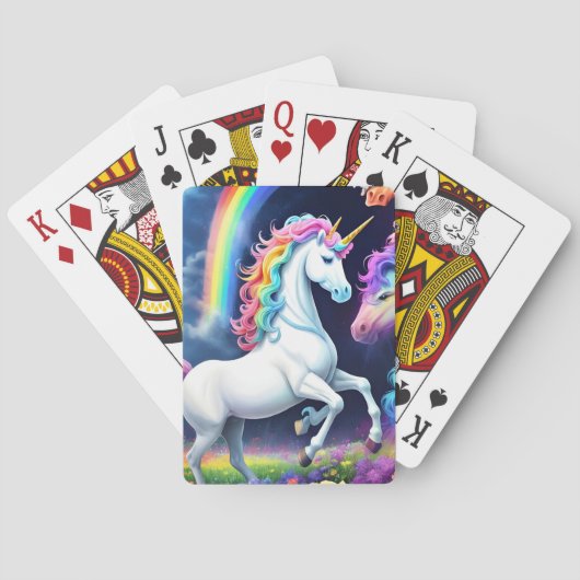 Rainbow Unicorn One Pokerkaarten (Achterkant)