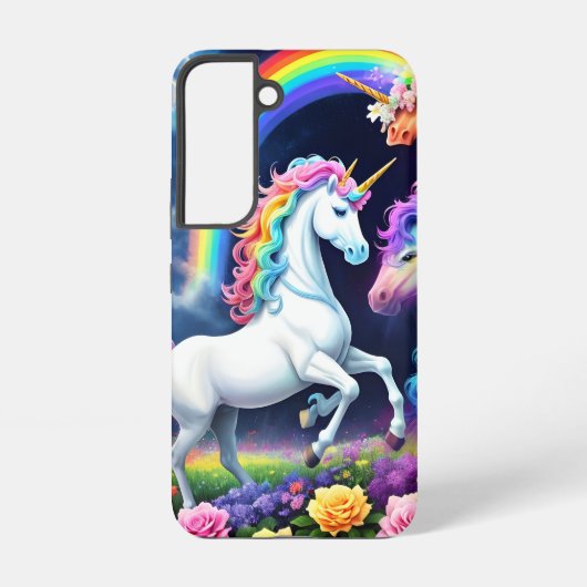Rainbow Unicorn One Samsung Galaxy Hoesje (Achterkant)