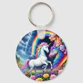 Rainbow Unicorn One Sleutelhanger (Achterkant)