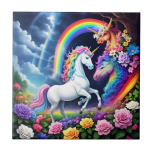 Rainbow Unicorn One Tegeltje