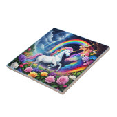 Rainbow Unicorn One Tegeltje (Zijkant)