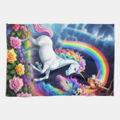 Rainbow Unicorn One Theedoek (Horizontaal)