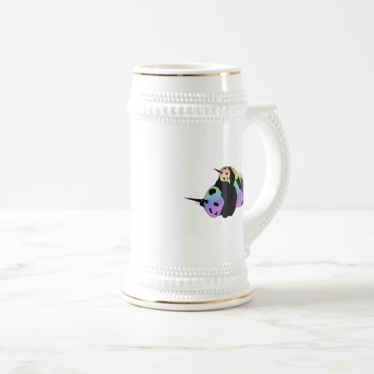 Rainbow Unicorn Pandas Magic Sparkle Cuddle Bierpul (Voorkant rechts)