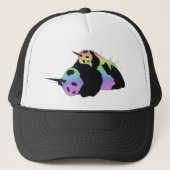Rainbow Unicorn Pandas Magic Sparkle Cuddle Trucker Pet (Voorkant)