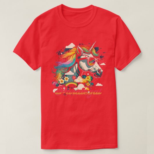 Rainbow Unicorn Paralegal T-shirt (Design voorkant)