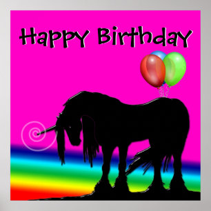 Rainbow Unicorn Party (algemeen) Poster