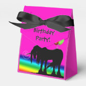 Rainbow Unicorn Party Bedankdoosjes (Voorkant Zijde)