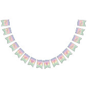 Rainbow Unicorn Party Bunting Banner (Alle)