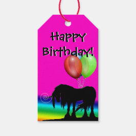 Rainbow Unicorn Party Cadeaulabel