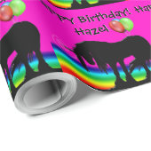 Rainbow Unicorn Party Cadeaupapier (Rol Hoek)