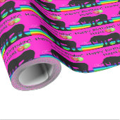 Rainbow Unicorn Party Cadeaupapier (Rol Hoek)