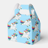 Rainbow Unicorn Party Favor Box Bedankdoosjes (Voorkant Zijde)