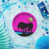 Rainbow Unicorn Party Papieren Bordje (Feest)