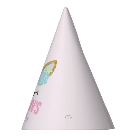 Rainbow Unicorn Party Pet Unicorn Birthday Party Feesthoedjes (Rechts)