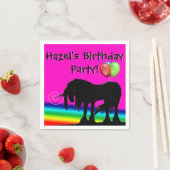 Rainbow Unicorn Party Servet (Insitu)