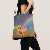 Rainbow unicorn pegasus tote bag (Dichtbij)