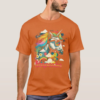 Rainbow Unicorn penter T-shirt