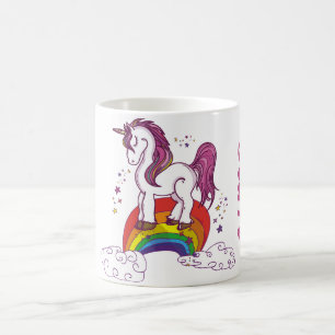 Rainbow Unicorn Personbereikbaar Koffiemok
