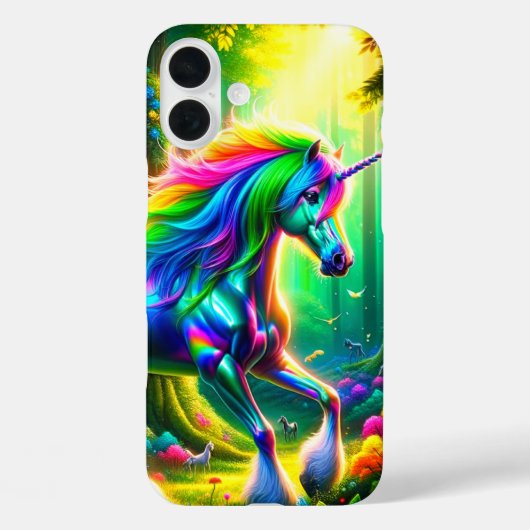 Rainbow Unicorn Phone Case (Achterkant)