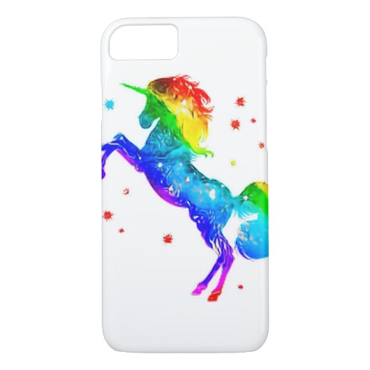 Rainbow Unicorn Phone Case (Achterkant)