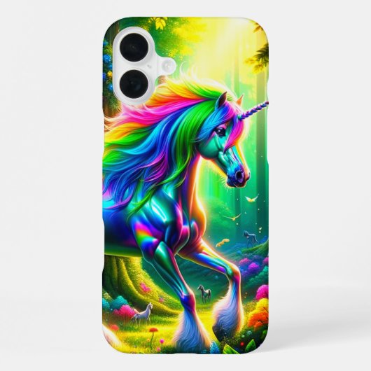 Rainbow Unicorn Phone Case iPhone Hoesje (Achterkant)