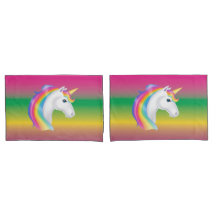 Rainbow Unicorn Pillow Hoesje Set