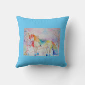 Rainbow Unicorn Pink Girls Sweet Dreams Cushion Kussen (Achterkant)