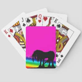 Rainbow Unicorn Pokerkaarten